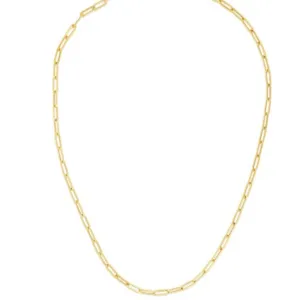 14k gold medium paperclip chain