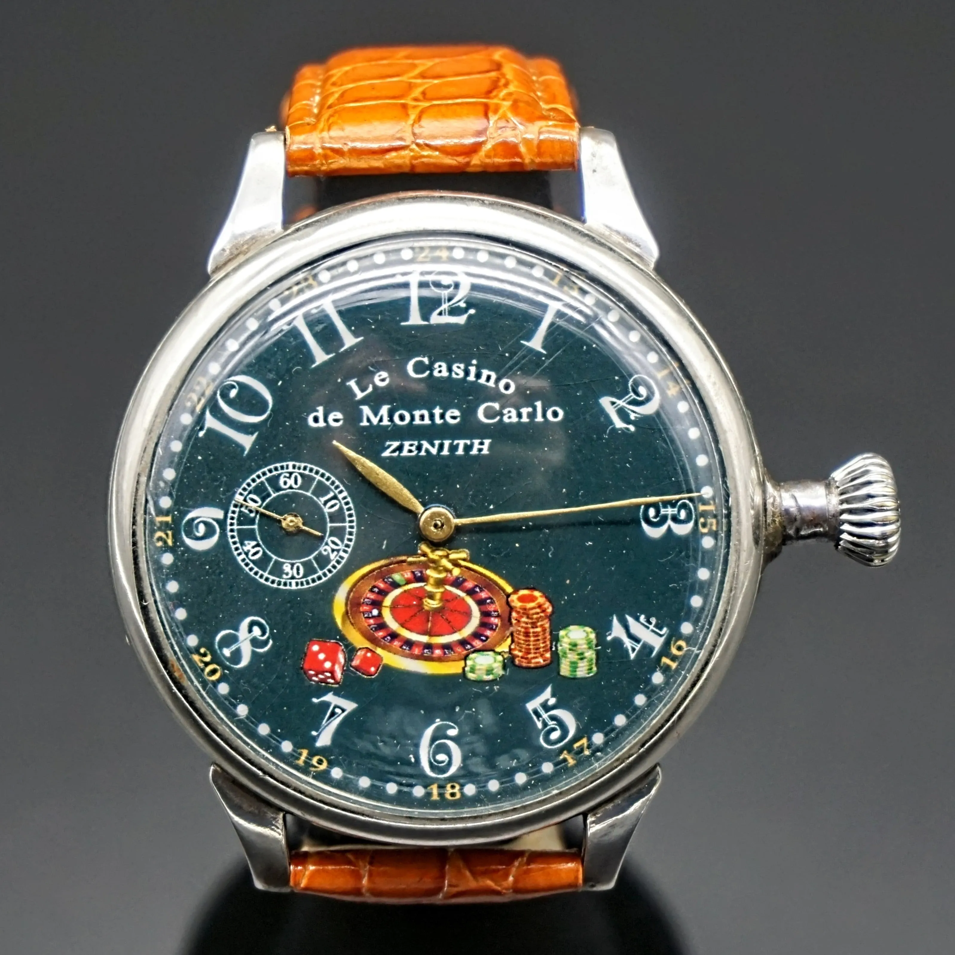 1906 Zenith Le Casino Monte Carlo Pocket Watch-Wristwatch Grand Prix Paris 1900