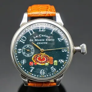 1906 Zenith Le Casino Monte Carlo Pocket Watch-Wristwatch Grand Prix Paris 1900