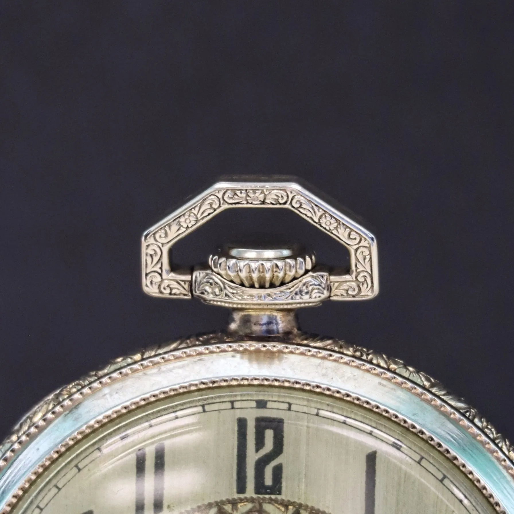 1922 ILLINOIS Dress Pocket Watch Openface 12s Grade 406 19 Jewels Adjusted 3 Positions Fancy Engraved Case