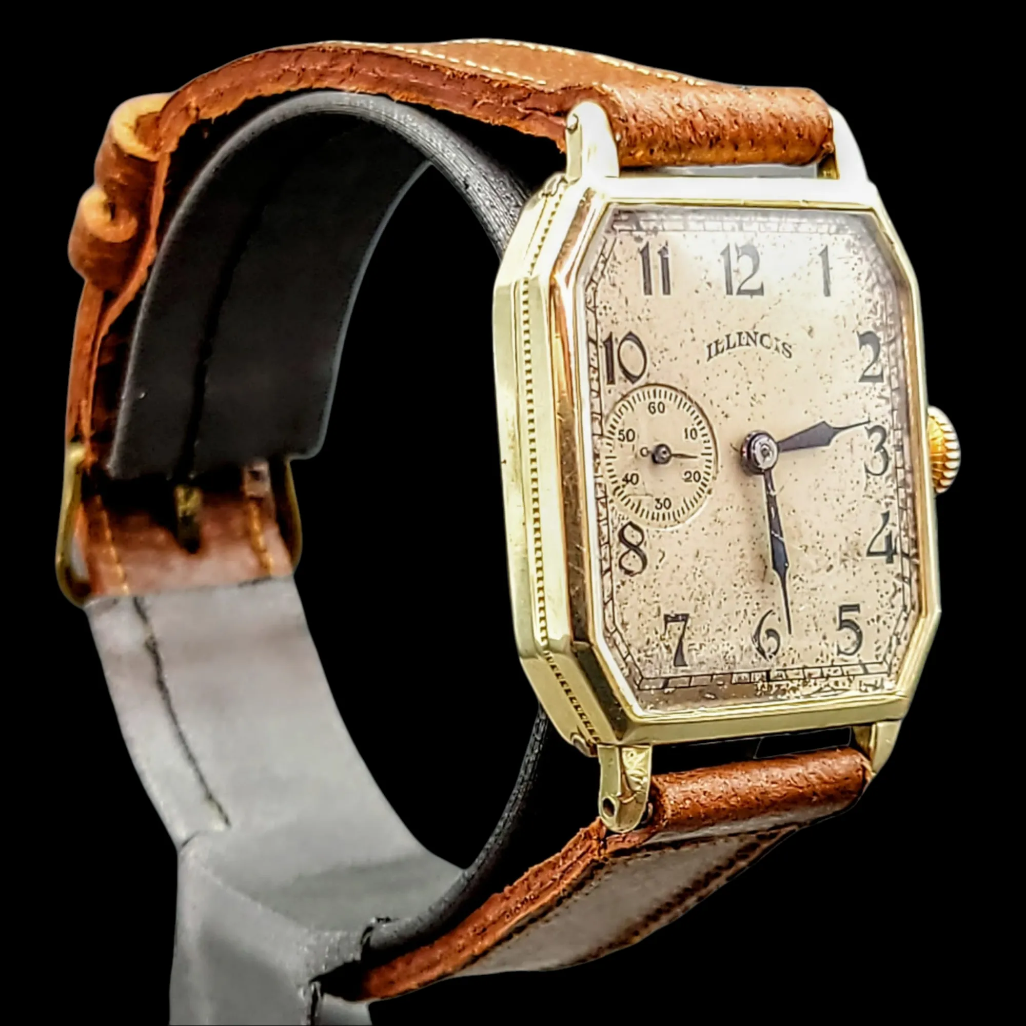 1929 ILLINOIS Canby Watch "Rectangle Plane" Grade 905