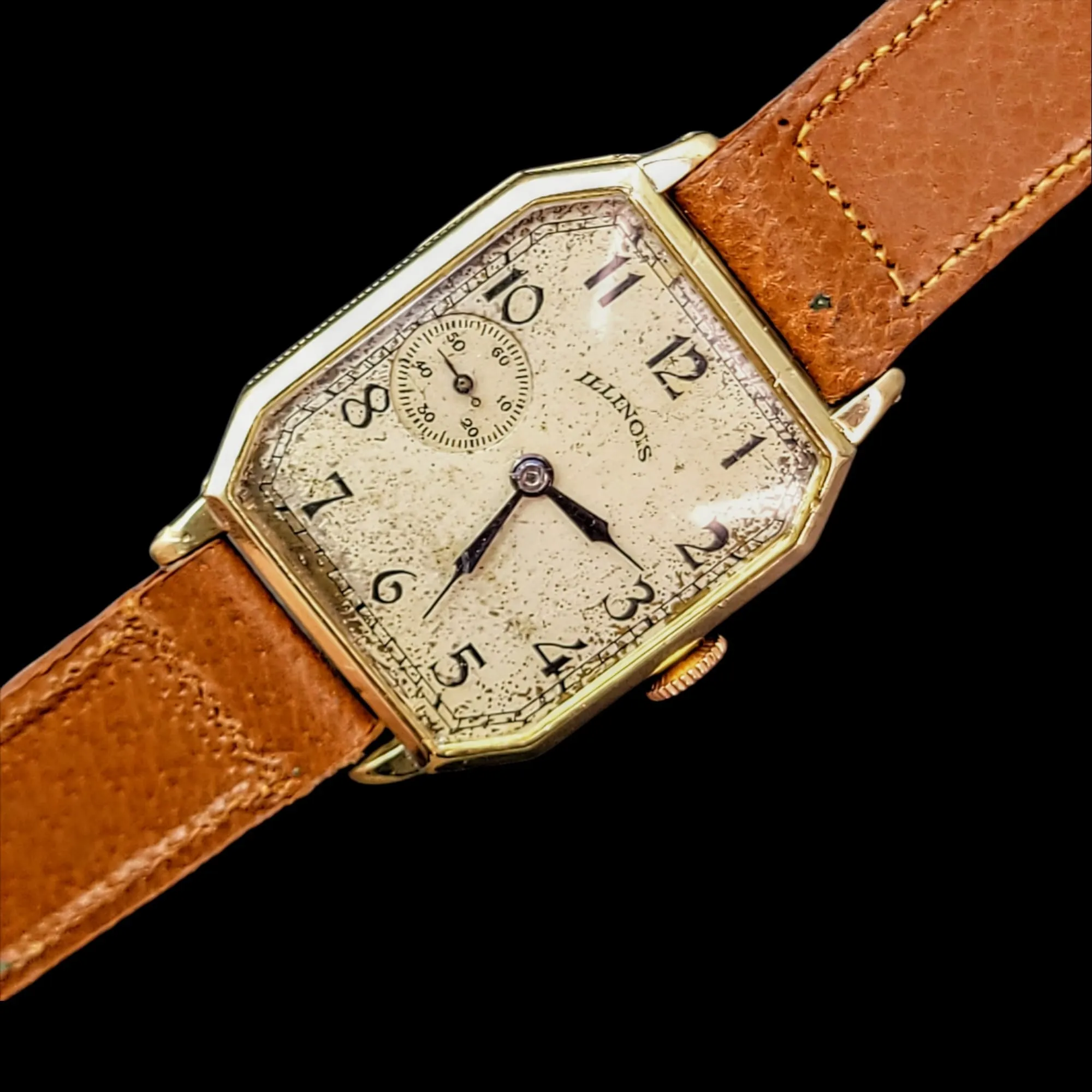 1929 ILLINOIS Canby Watch "Rectangle Plane" Grade 905