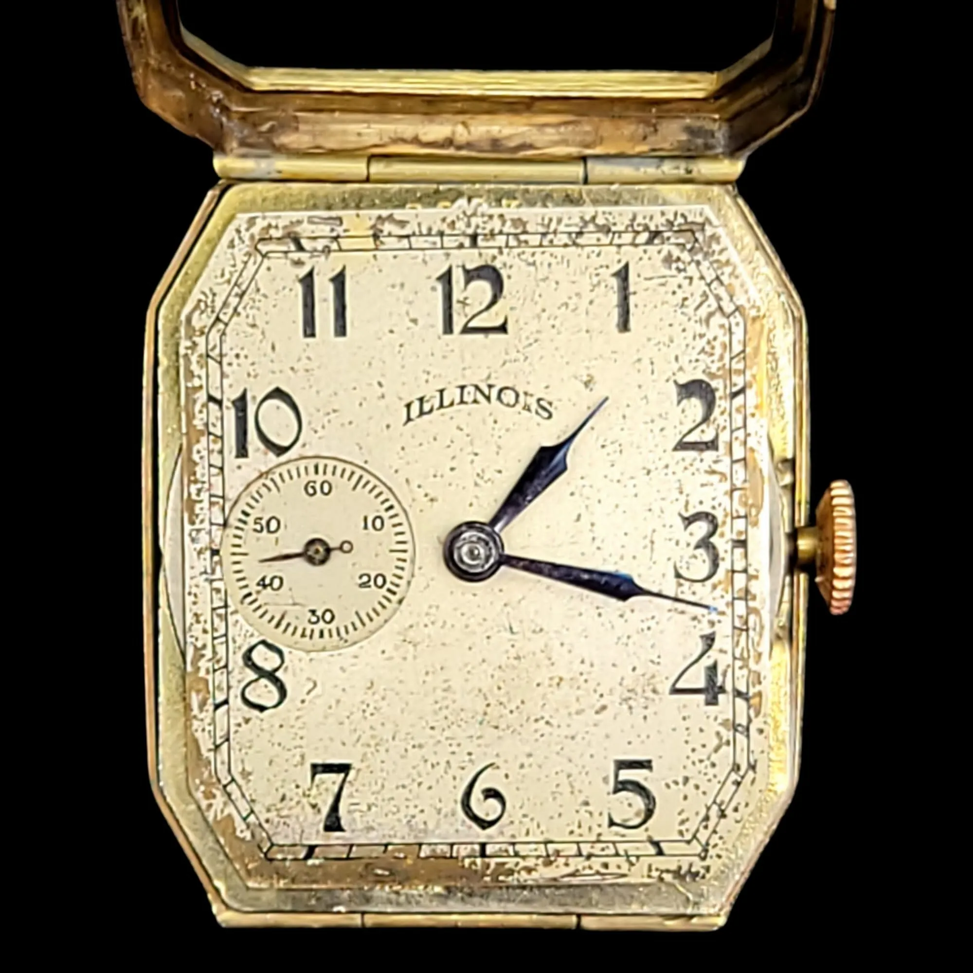1929 ILLINOIS Canby Watch "Rectangle Plane" Grade 905