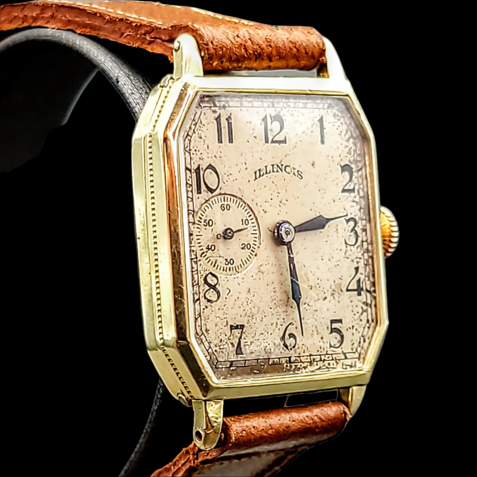 1929 ILLINOIS Canby Watch "Rectangle Plane" Grade 905