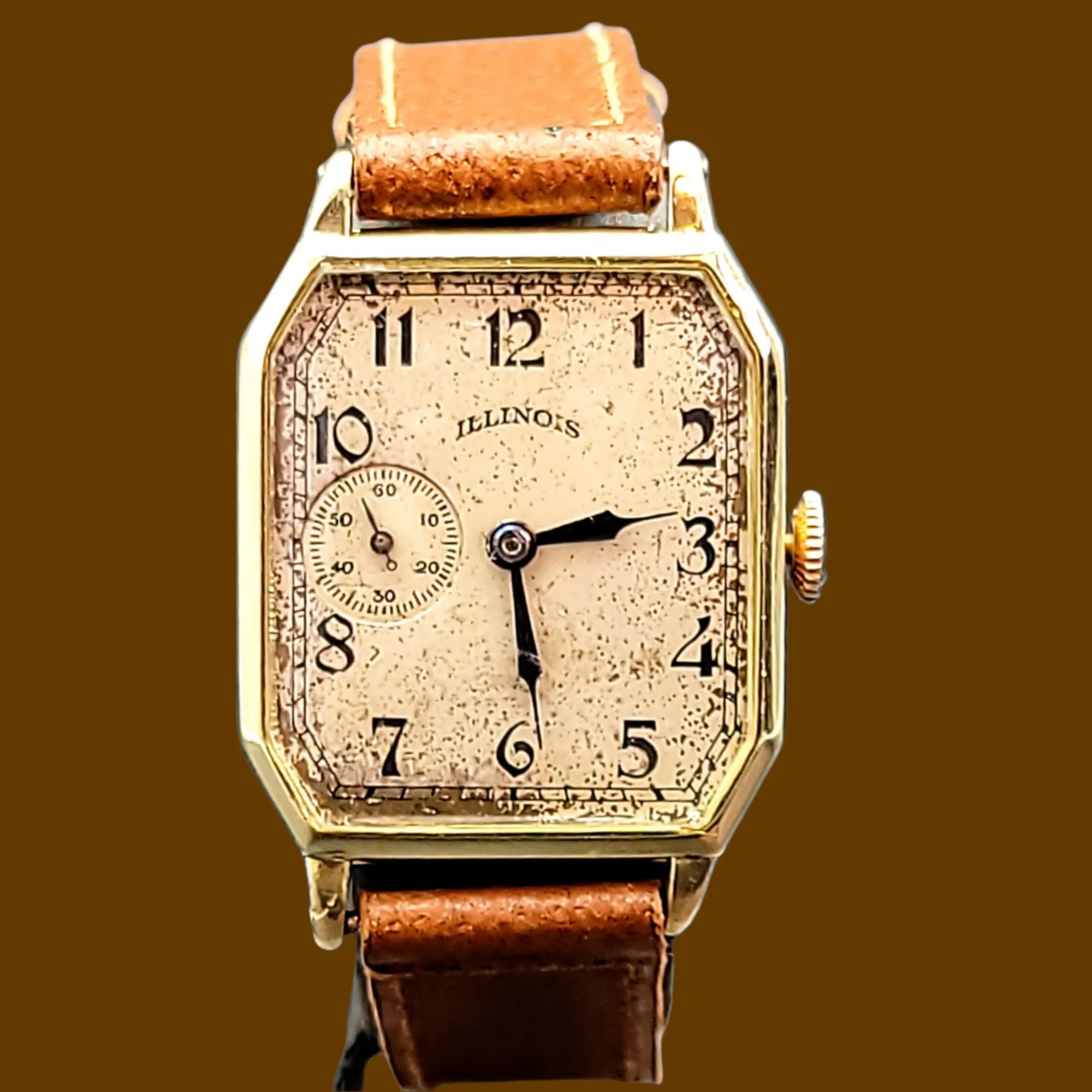 1929 ILLINOIS Canby Watch "Rectangle Plane" Grade 905