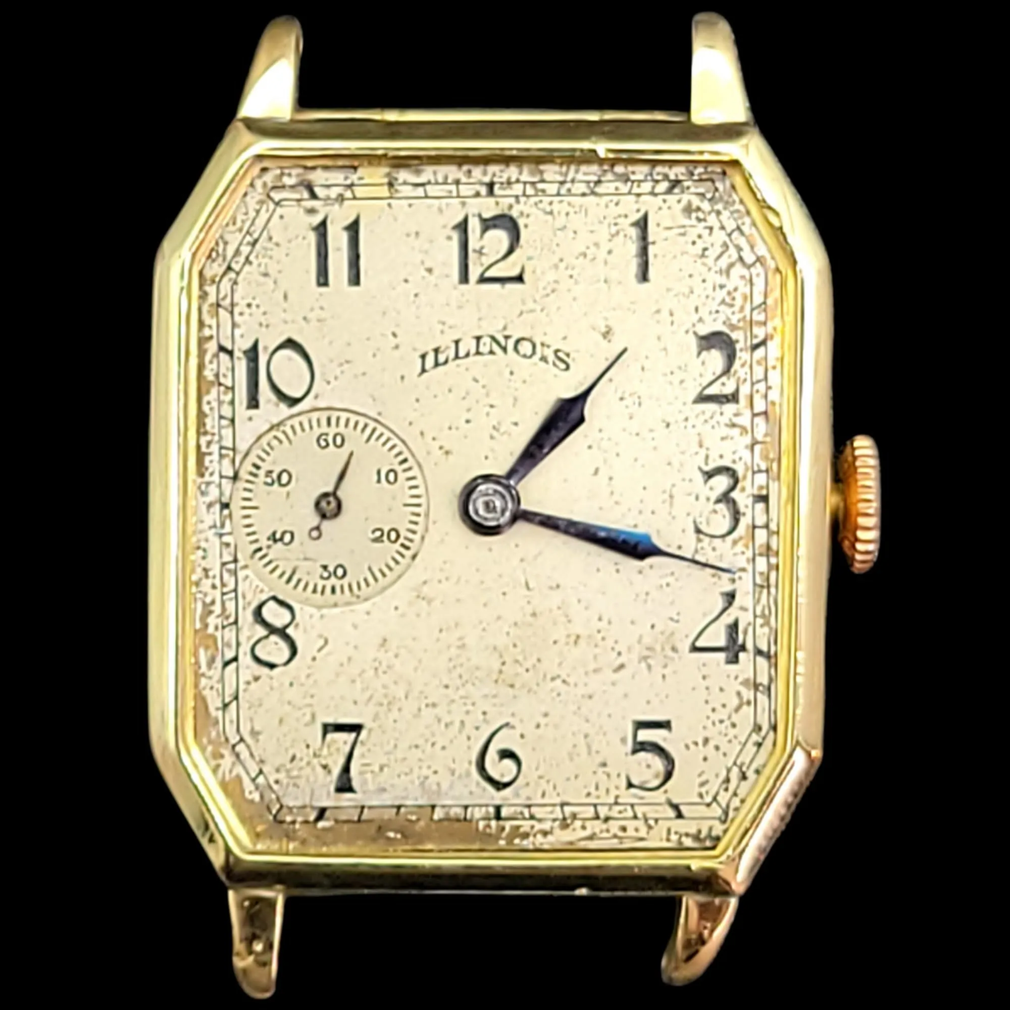 1929 ILLINOIS Canby Watch "Rectangle Plane" Grade 905