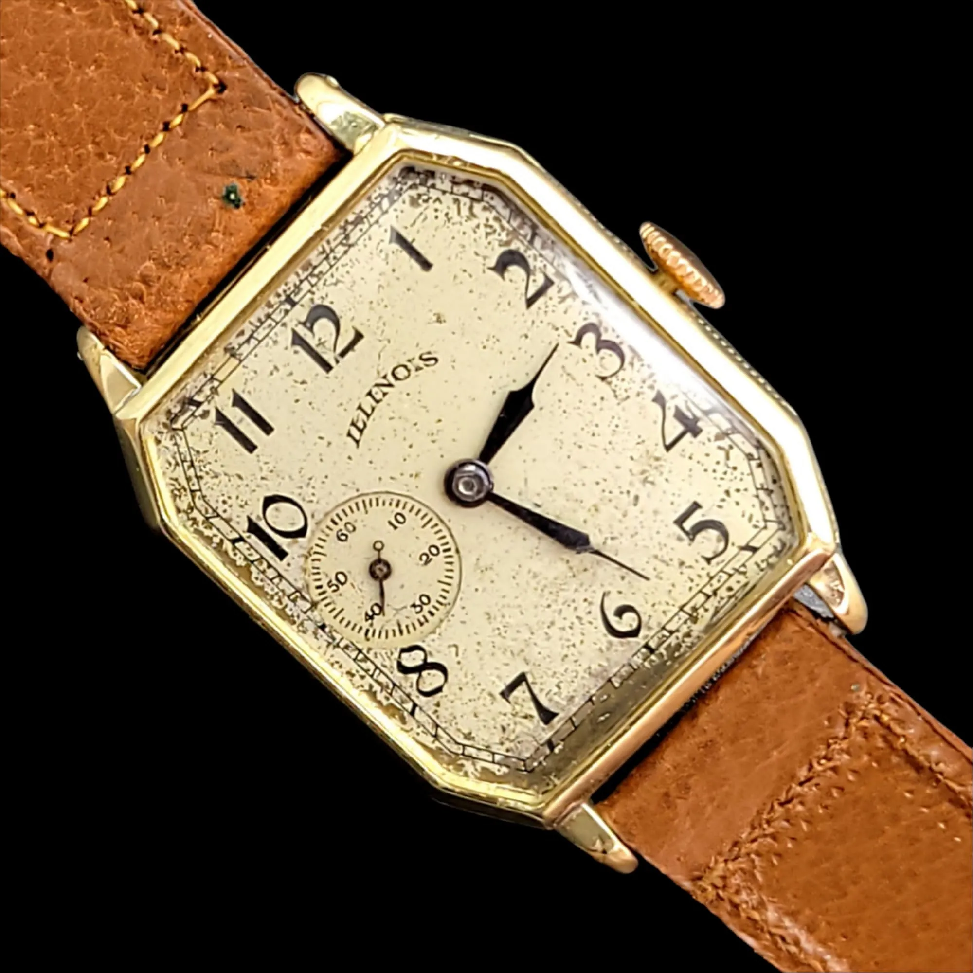 1929 ILLINOIS Canby Watch "Rectangle Plane" Grade 905