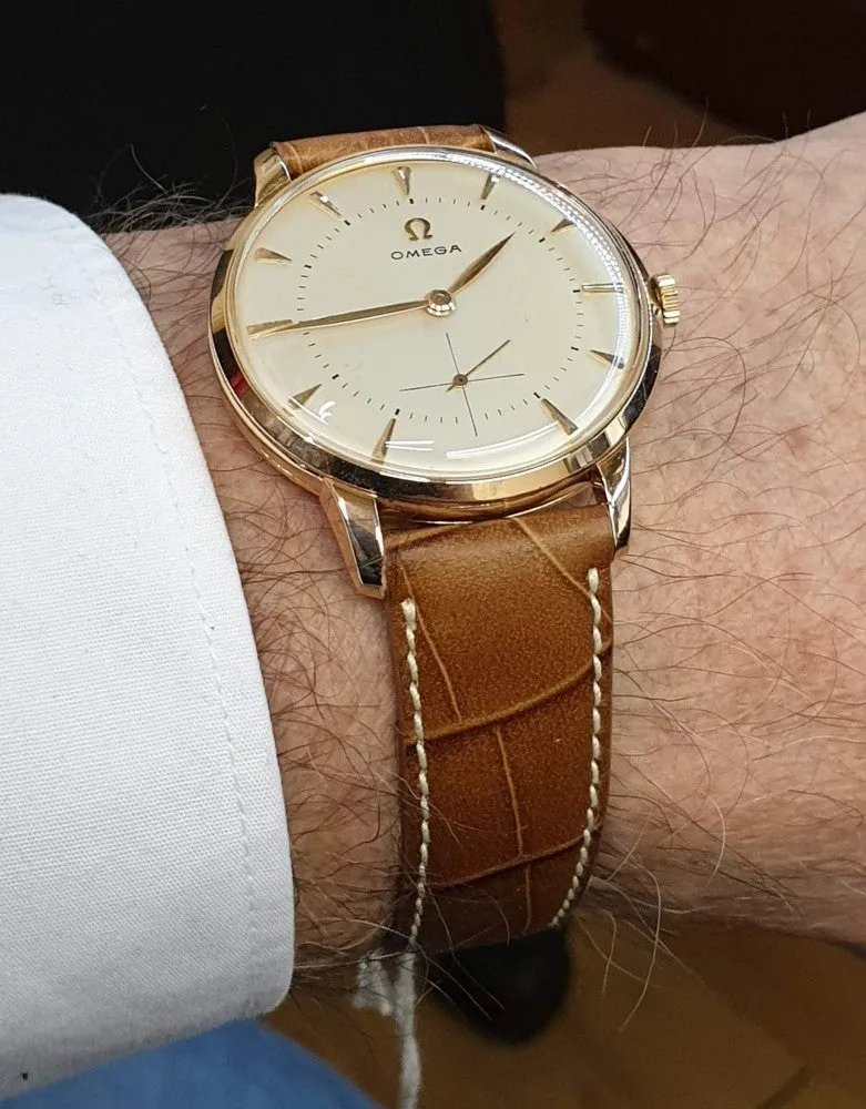 1954 Jumbo Omega with Sub Seconds Model 2687 in 18ct Pink Gold Case