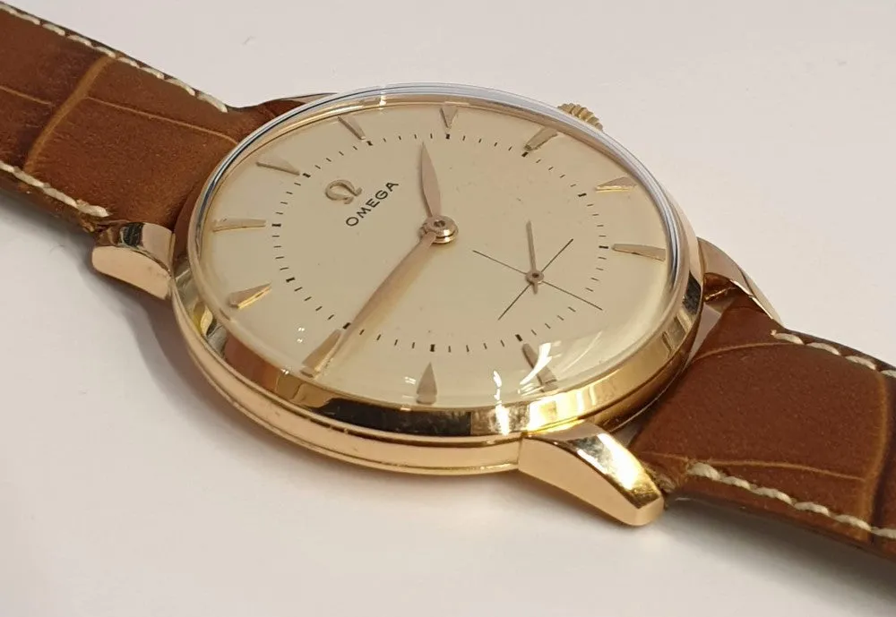 1954 Jumbo Omega with Sub Seconds Model 2687 in 18ct Pink Gold Case