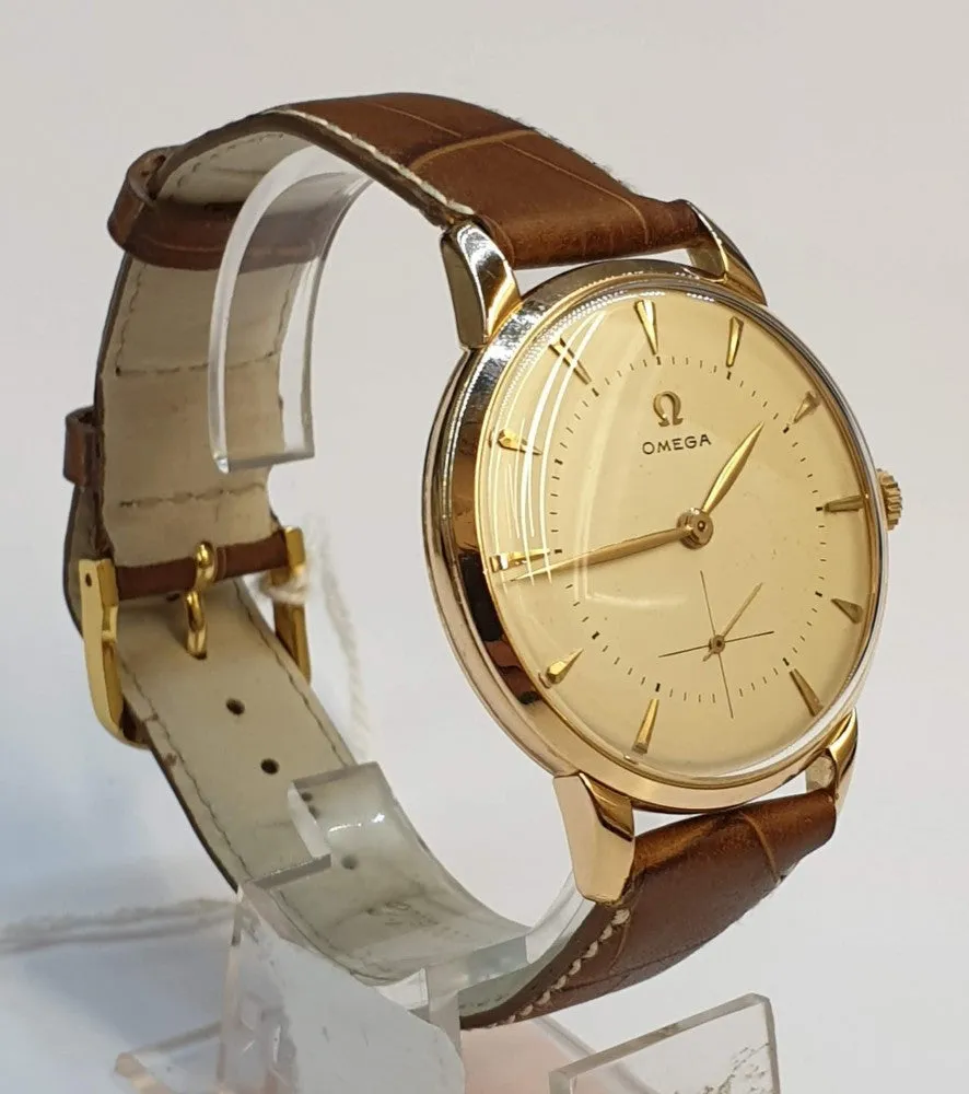 1954 Jumbo Omega with Sub Seconds Model 2687 in 18ct Pink Gold Case