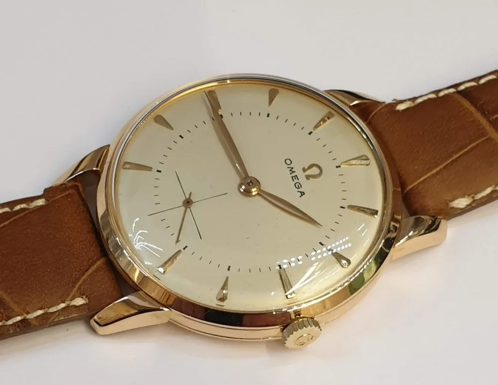 1954 Jumbo Omega with Sub Seconds Model 2687 in 18ct Pink Gold Case