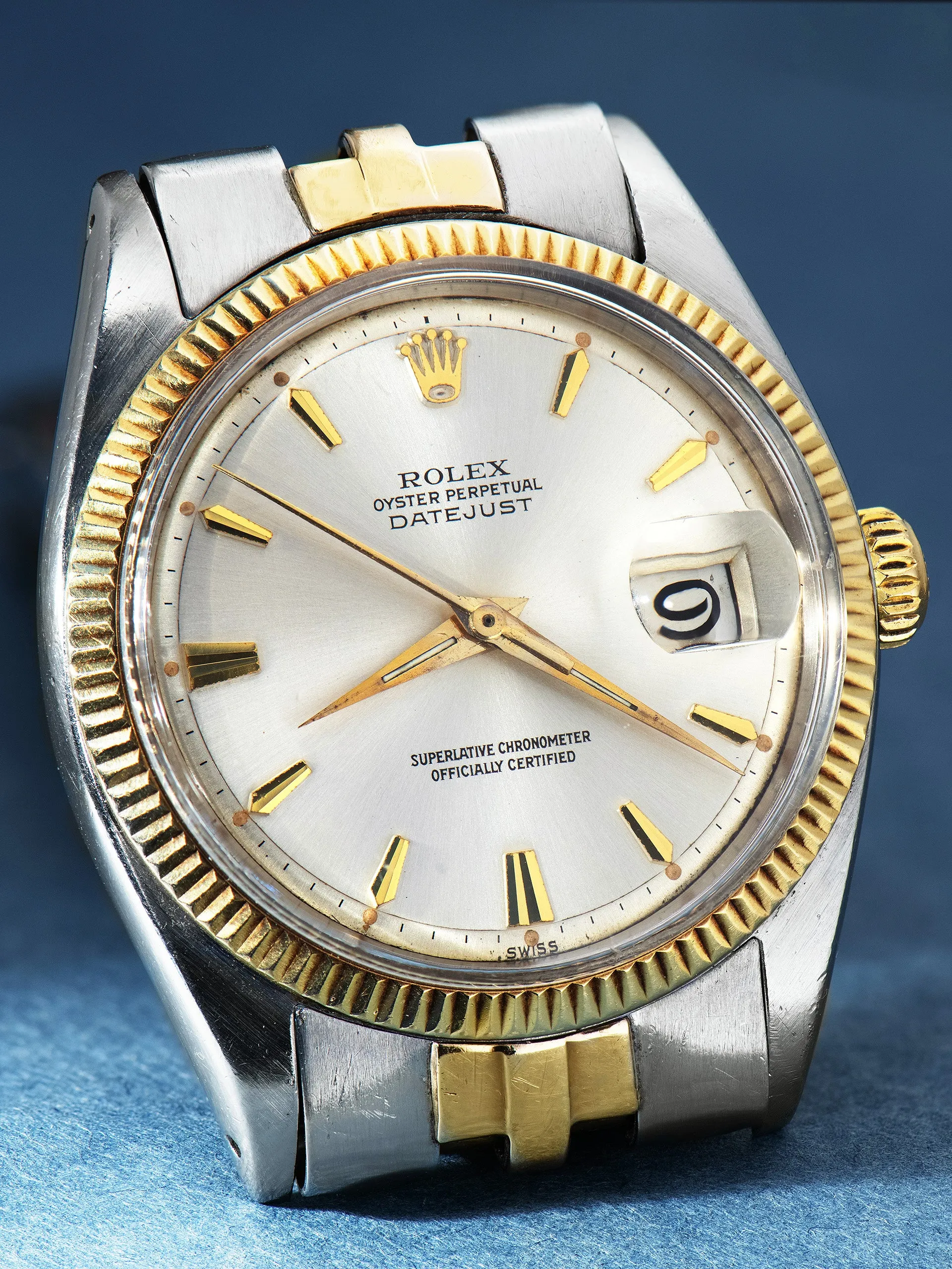 1960 Rolex Two-Tone Datejust (Ref. 1601) Silver "SWISS Only" Dial