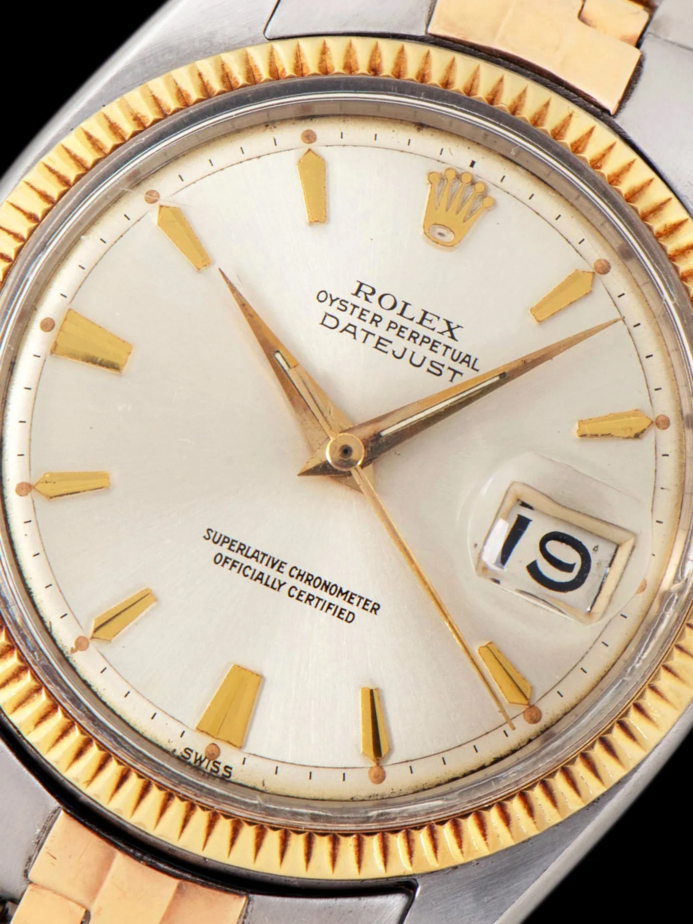 1960 Rolex Two-Tone Datejust (Ref. 1601) Silver "SWISS Only" Dial