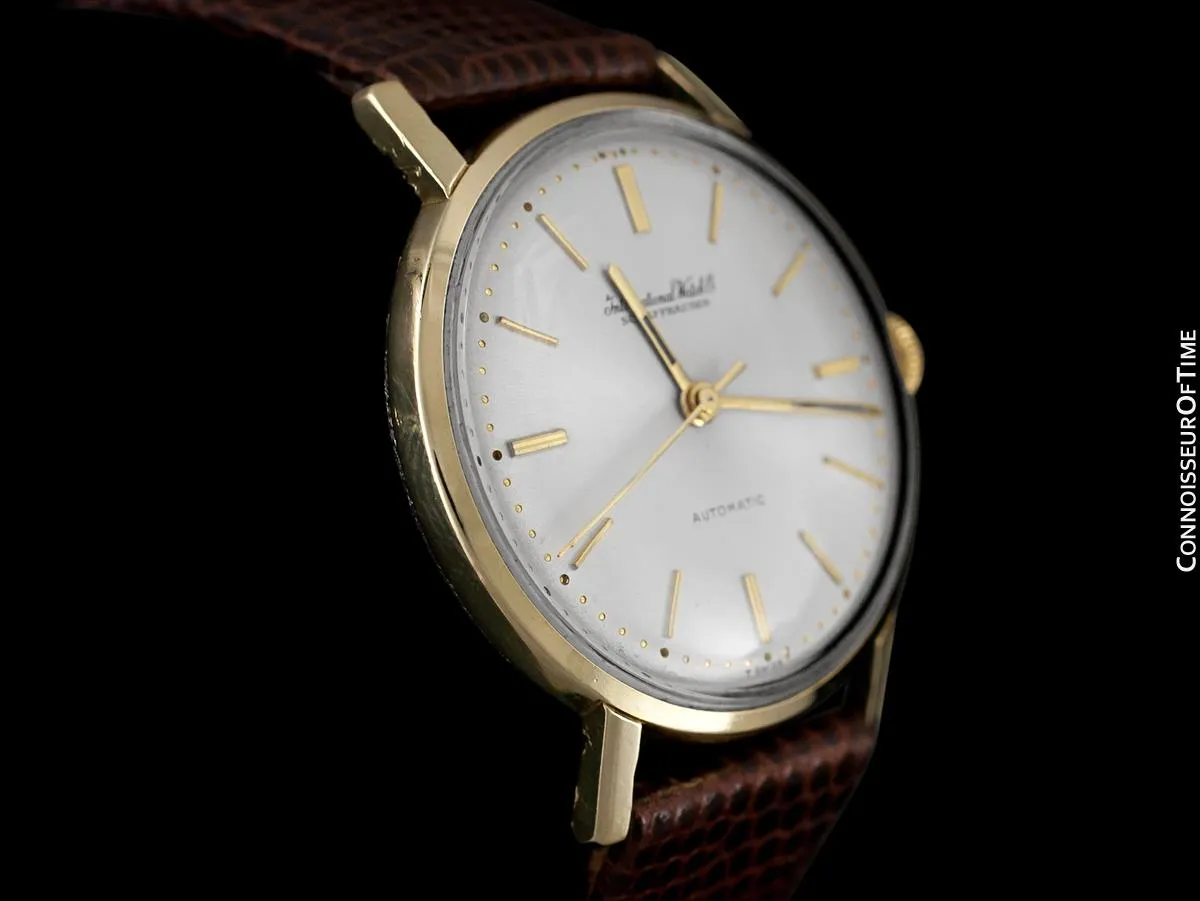 1963 IWC Vintage Full Size Mens Tropical Case Watch, Cal. 854 Automatic - 14K Gold & Stainless Steel