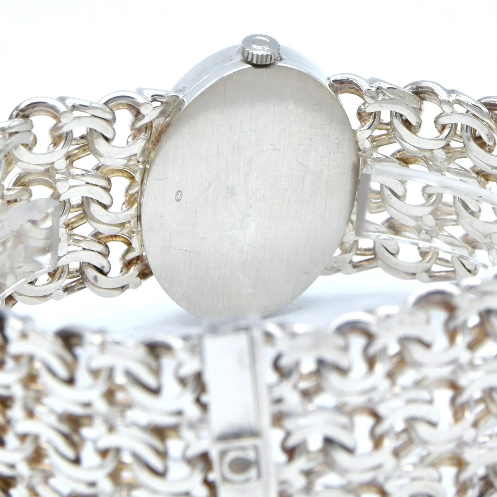 1972 Omega Rare & unusual De Ville “Jeux D’Argent” 8349 silver Bracelet Watch Andrew Grima designed