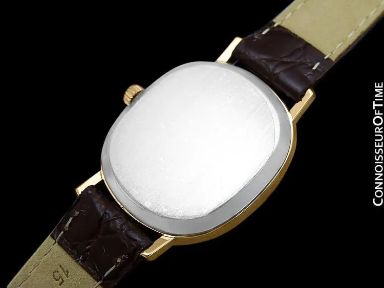 1980 Omega De Ville Vintage Mens Midsize Watch - 18K Gold Plated & Stainless Steel