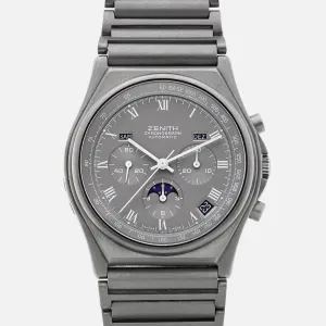 1980s Zenith 'Port Royal' El Primero Chronograph Ref. 95.100.418 In Titanium