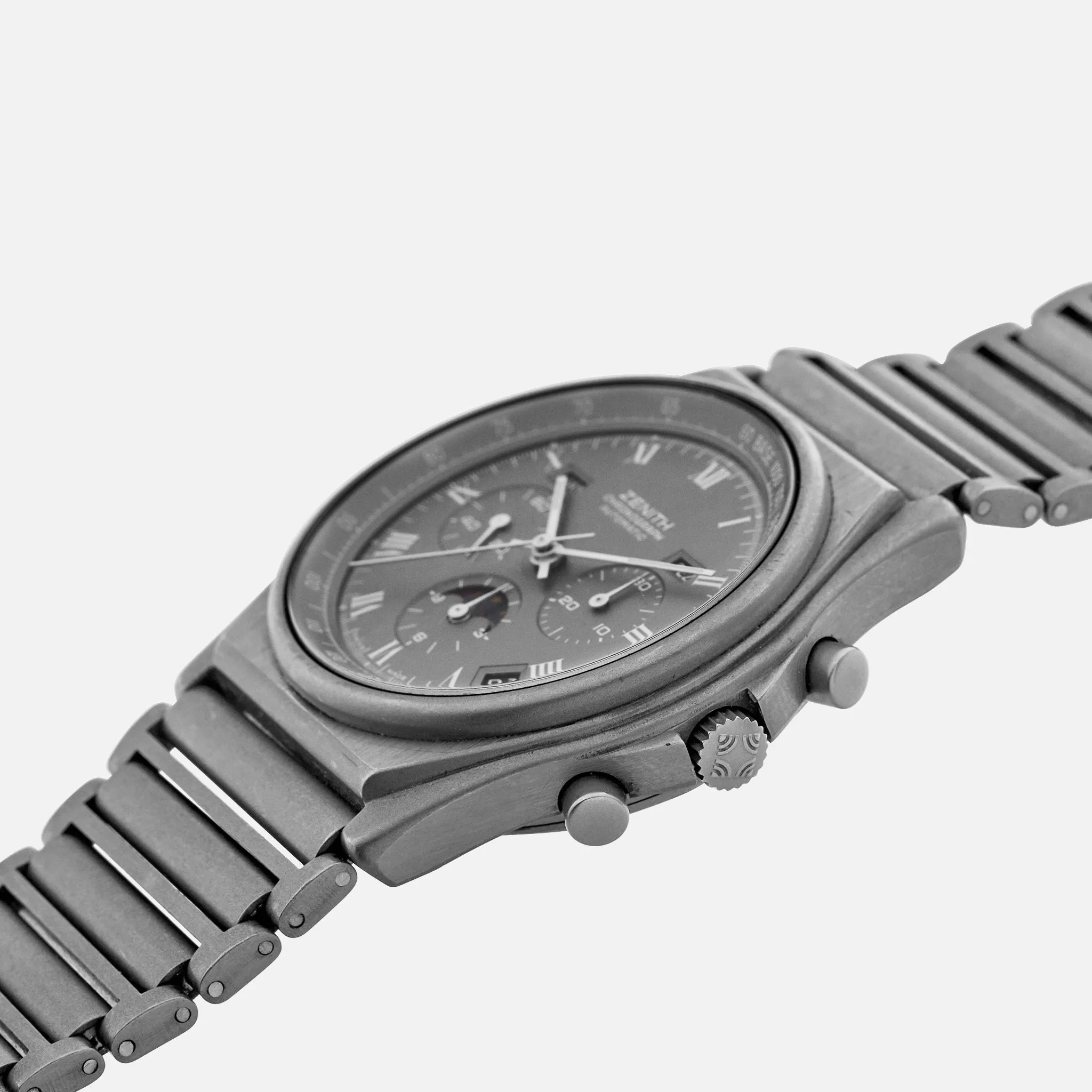 1980s Zenith 'Port Royal' El Primero Chronograph Ref. 95.100.418 In Titanium