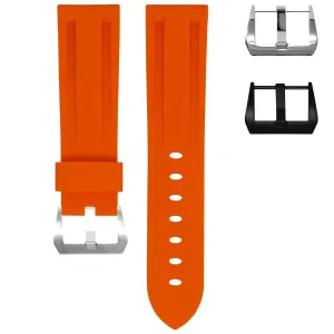 22MM LUG WIDTH STRAP - TANGERINE RUBBER