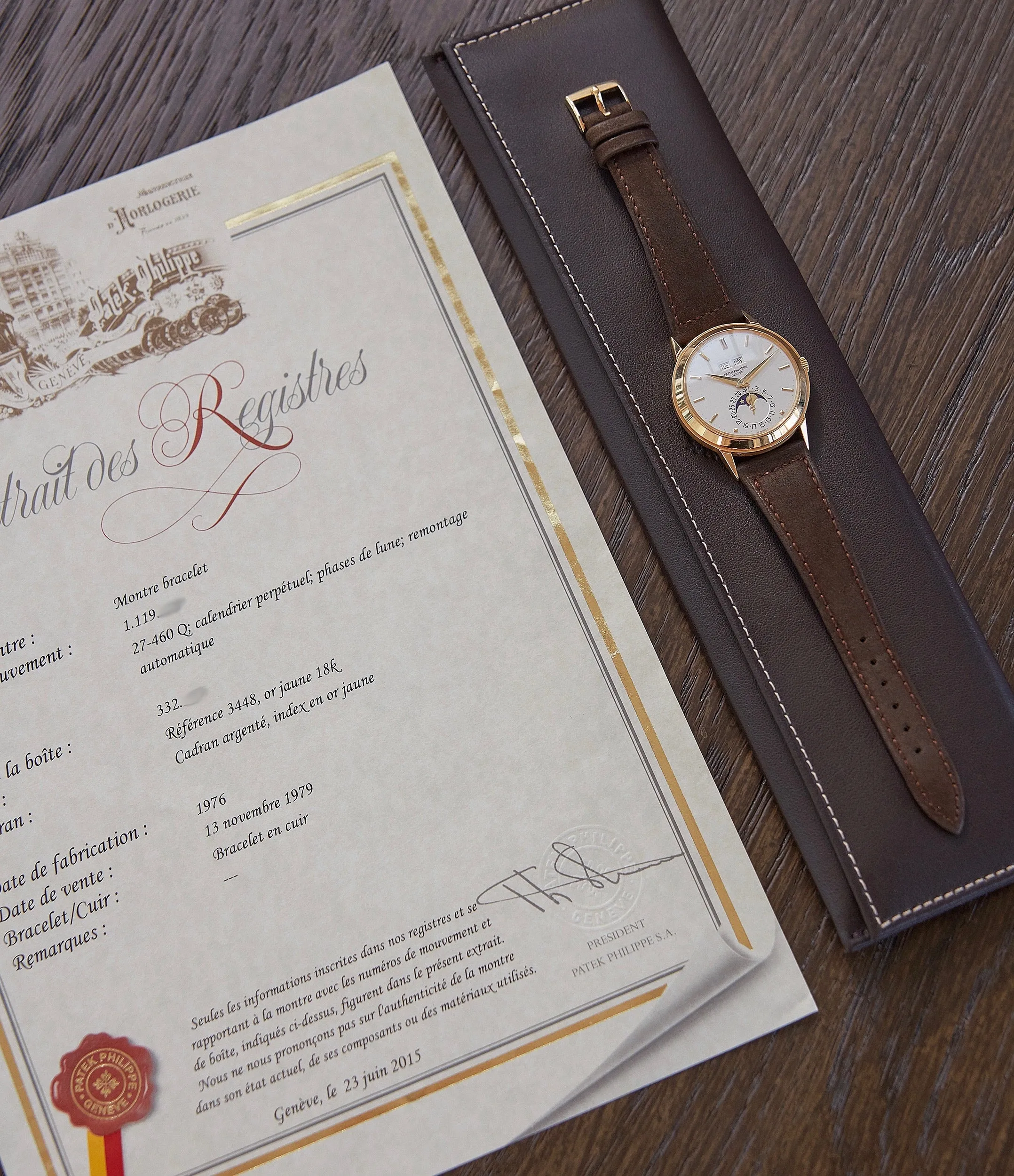 3448 | Perpetual Calendar | Yellow Gold