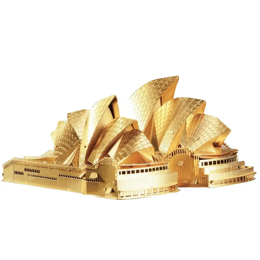 3d Metal Puzzles-sydney Opera House Building Kits Diy Jigsaw Models Brain Teaser for Adult