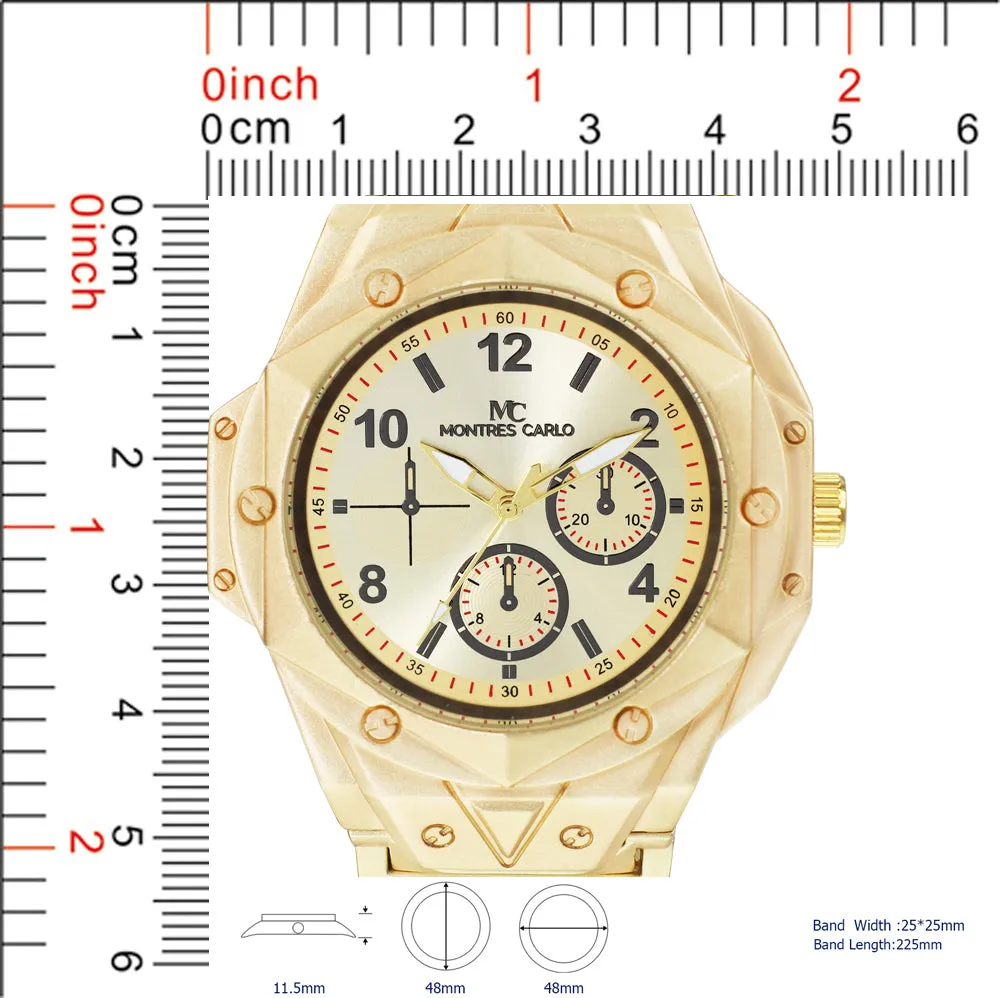 5427-Montres Carlo Metal Band Watch
