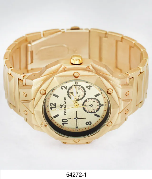 5427-Montres Carlo Metal Band Watch