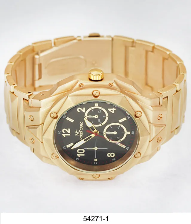 5427-Montres Carlo Metal Band Watch