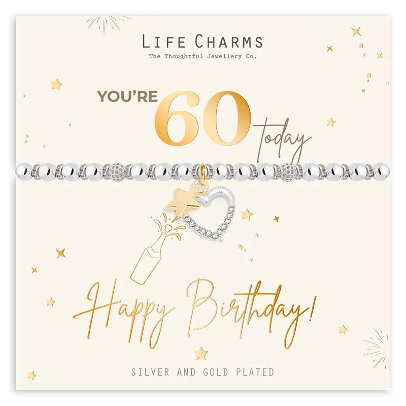 60th - Happy Birthday Bracelet