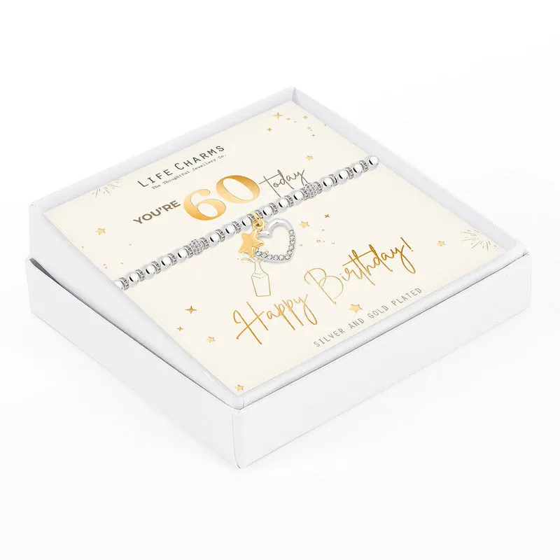 60th - Happy Birthday Bracelet