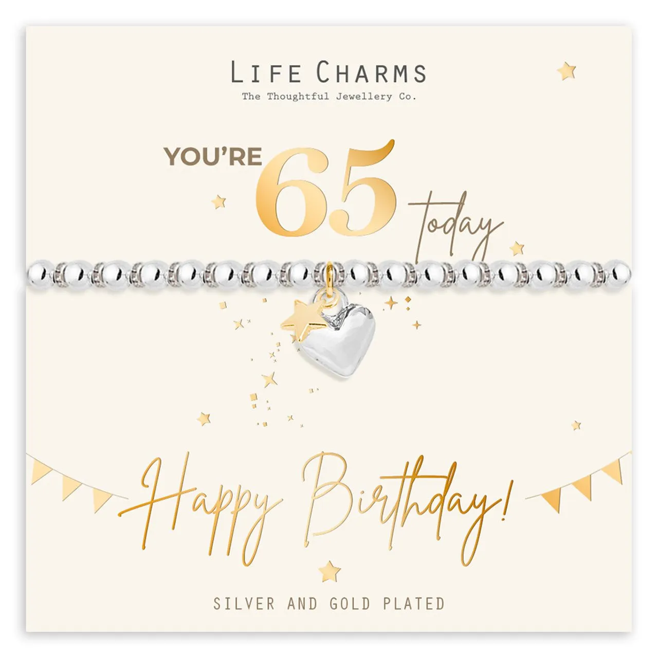 65th Happy Birthday Bracelet