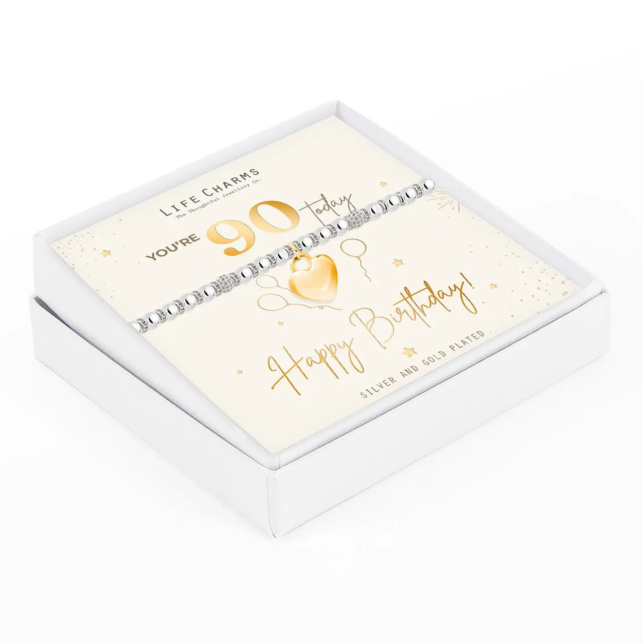 90th Happy Birthday Bracelet
