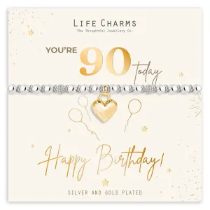 90th Happy Birthday Bracelet