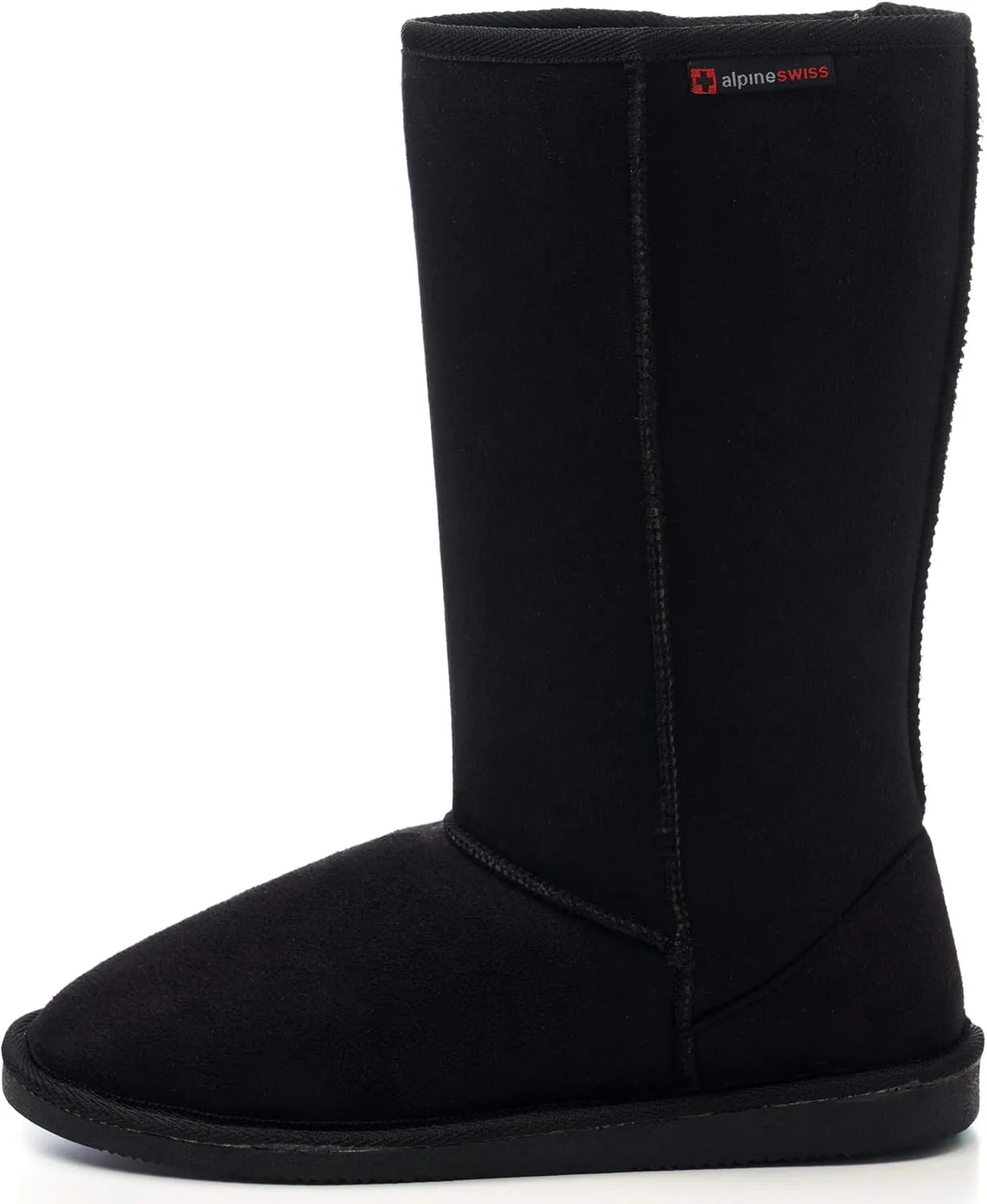 Alpine Swiss Womens 11 Tall Mid Calf Winter Boots Faux Shearling Aussie Classic