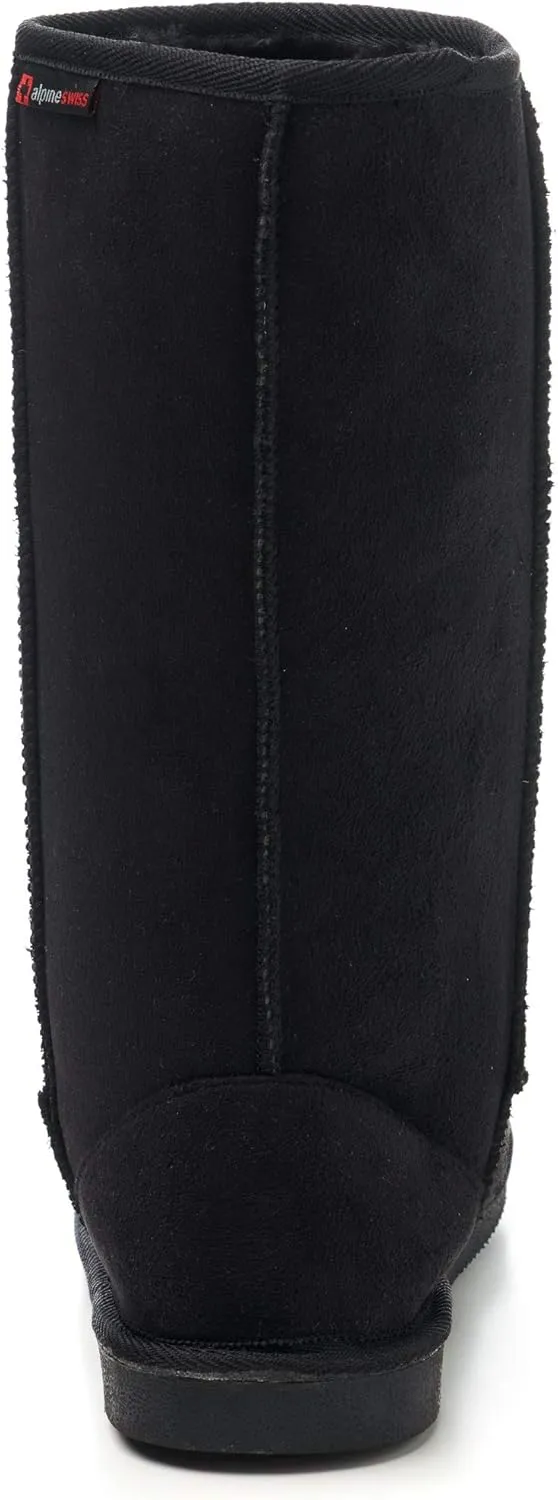Alpine Swiss Womens 11 Tall Mid Calf Winter Boots Faux Shearling Aussie Classic