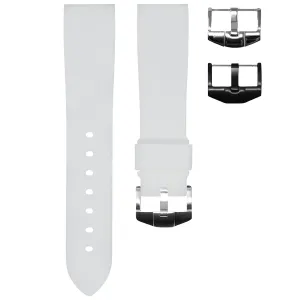 ARCTIC WHITE RUBBER STRAP FOR WATCHES WITH A 21MM LUG WIDTH