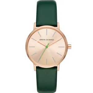 Armani Exchange AX5577 Lola Green Leather Womens Watch