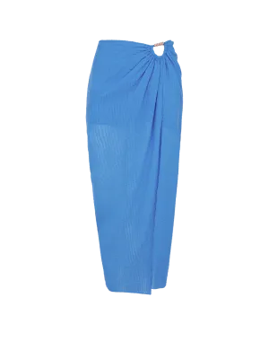 Aurora Midi Skirt - Beach Front