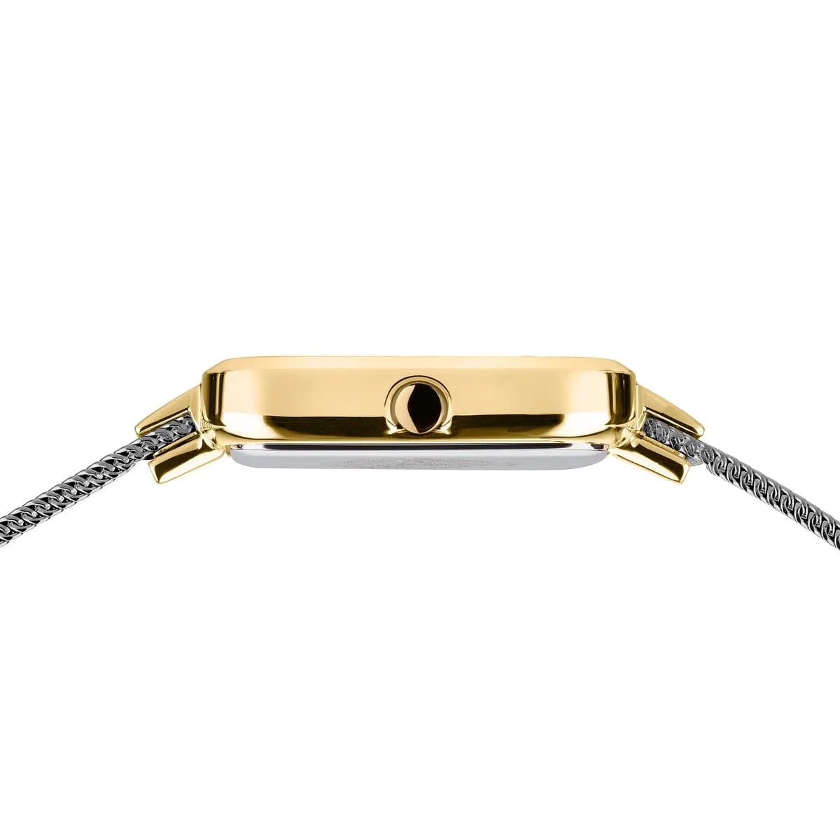 Bering Ladies Two-Tone Petite Square Watch