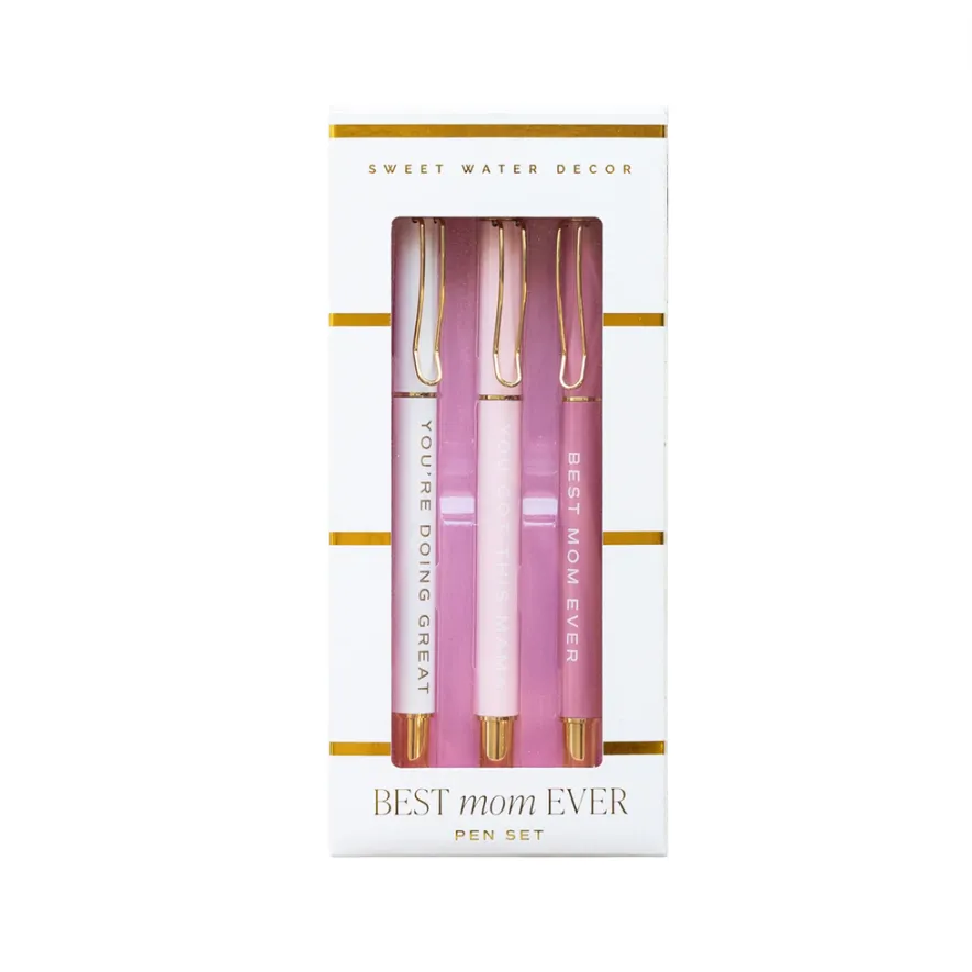 Best Mom Ever Metal Pen Set by Sweet Water Decor