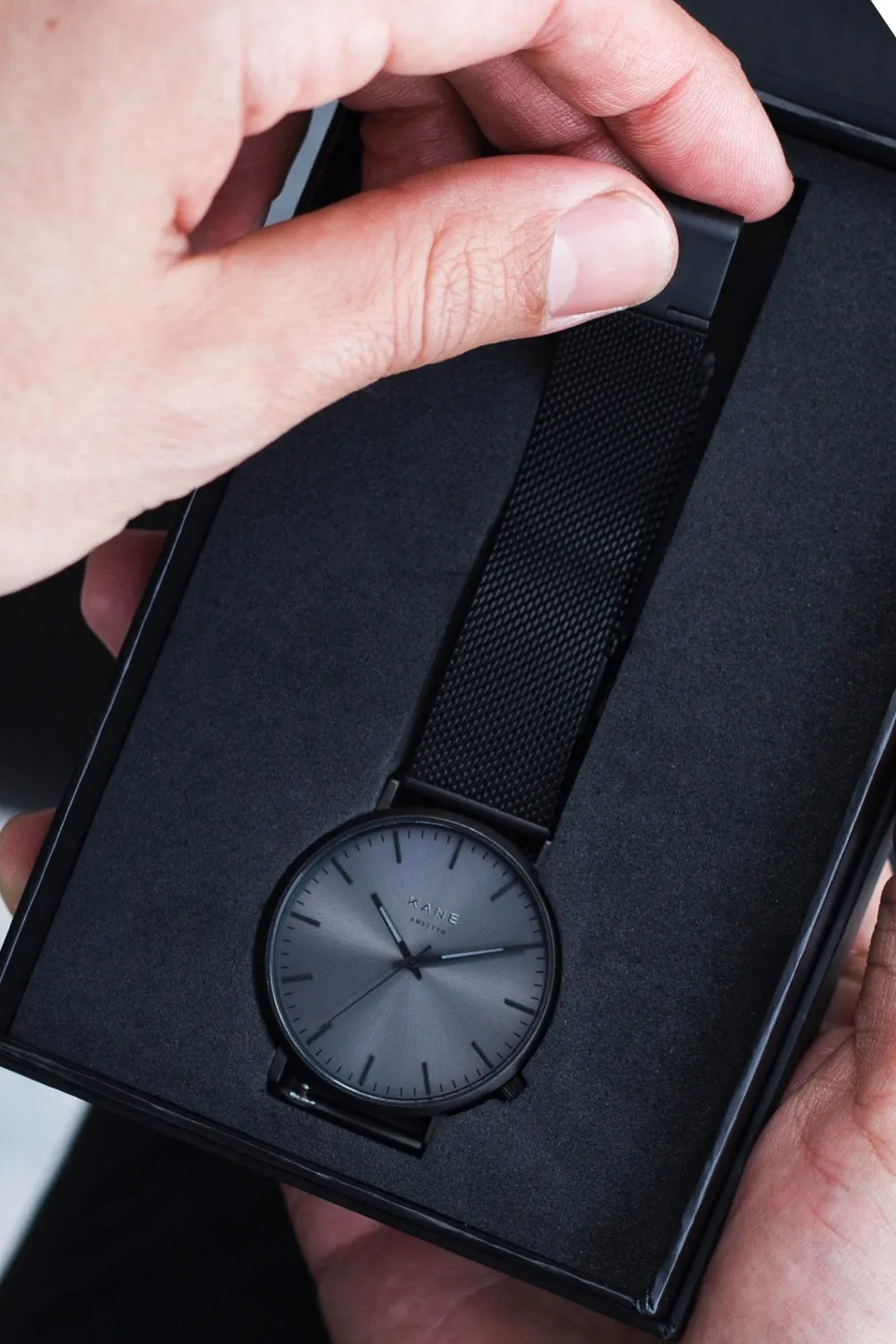 Black Mesh Steel Strap