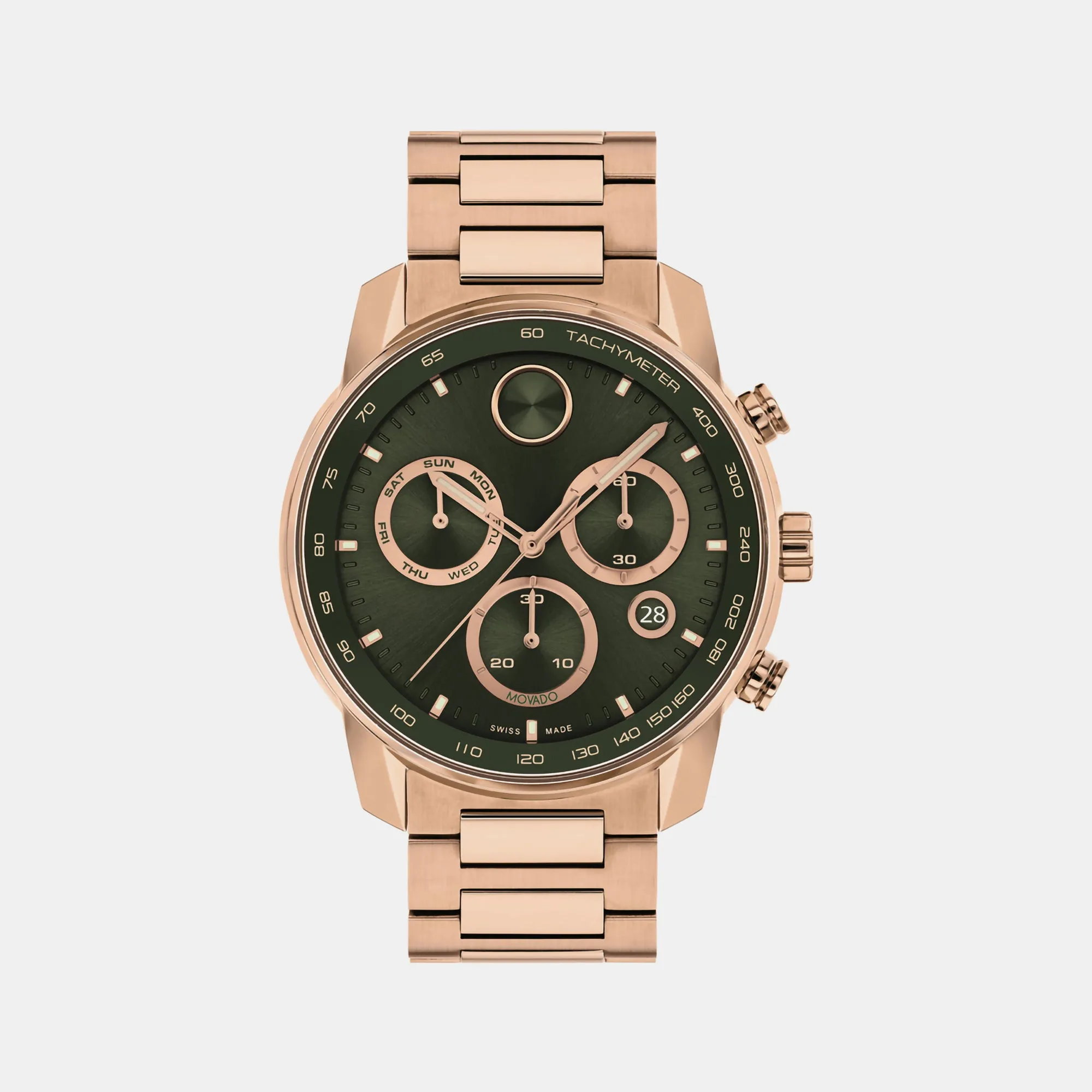 Bold Men's Green Chronograph Stainless Steel Watch 3601082