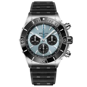 Breitling Super Chronomat B01 44mm Blue Dial Steel & Platinum Automatic Chronograph Gents Watch PB0136251C1S1