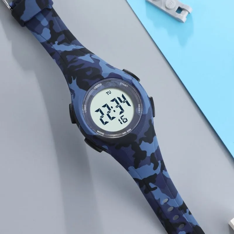 Bright Colored Waterproof Digital Sports Wristwatch For Kids