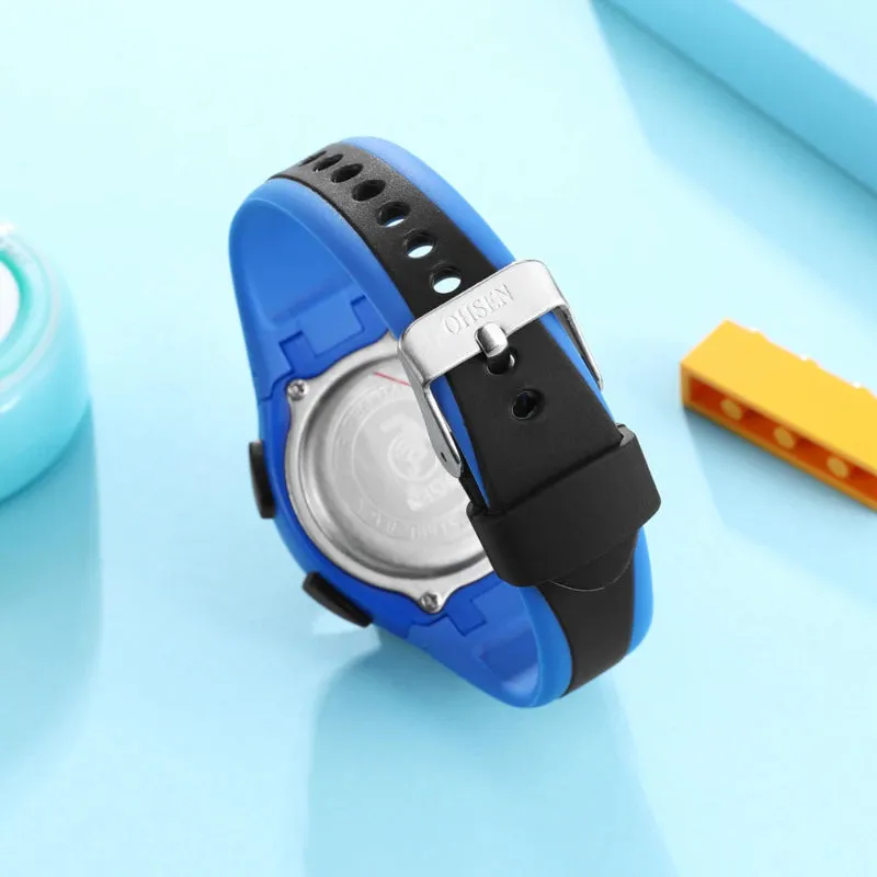 Bright Colored Waterproof Digital Sports Wristwatch For Kids