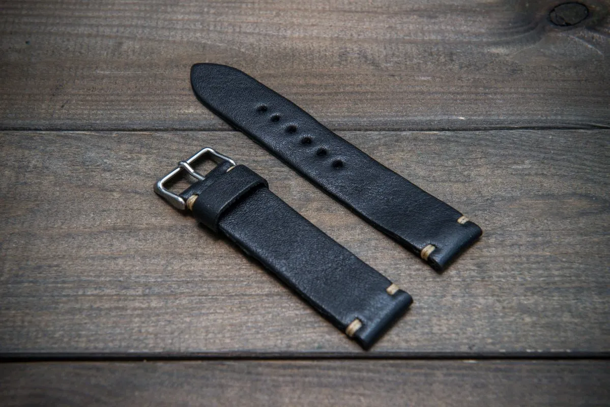 Buttero leather watch strap. Hand-made to order in Finland. 10-26 mm