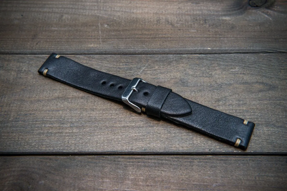 Buttero leather watch strap. Hand-made to order in Finland. 10-26 mm