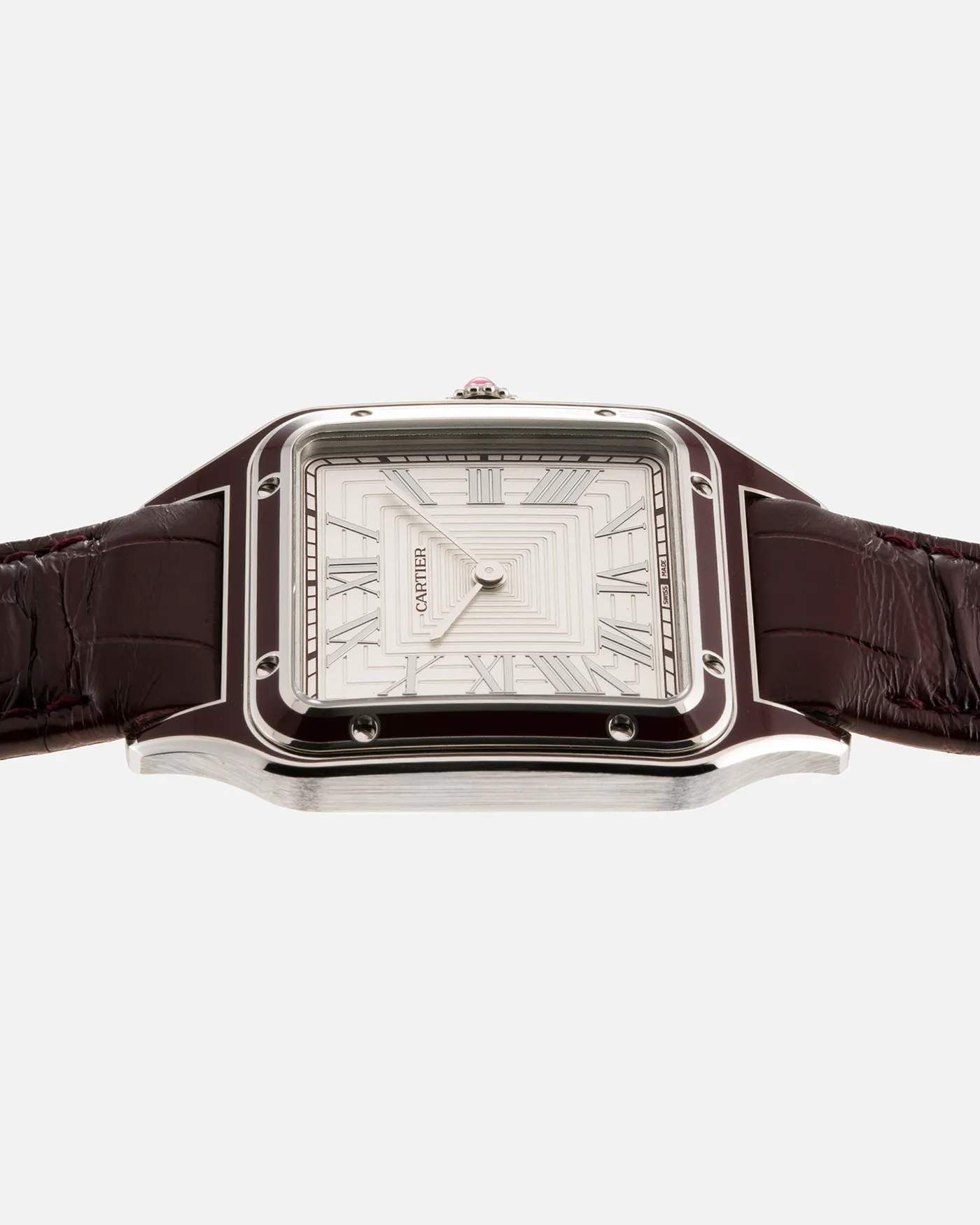 Cartier Santos Dumont Lacquered Platinum