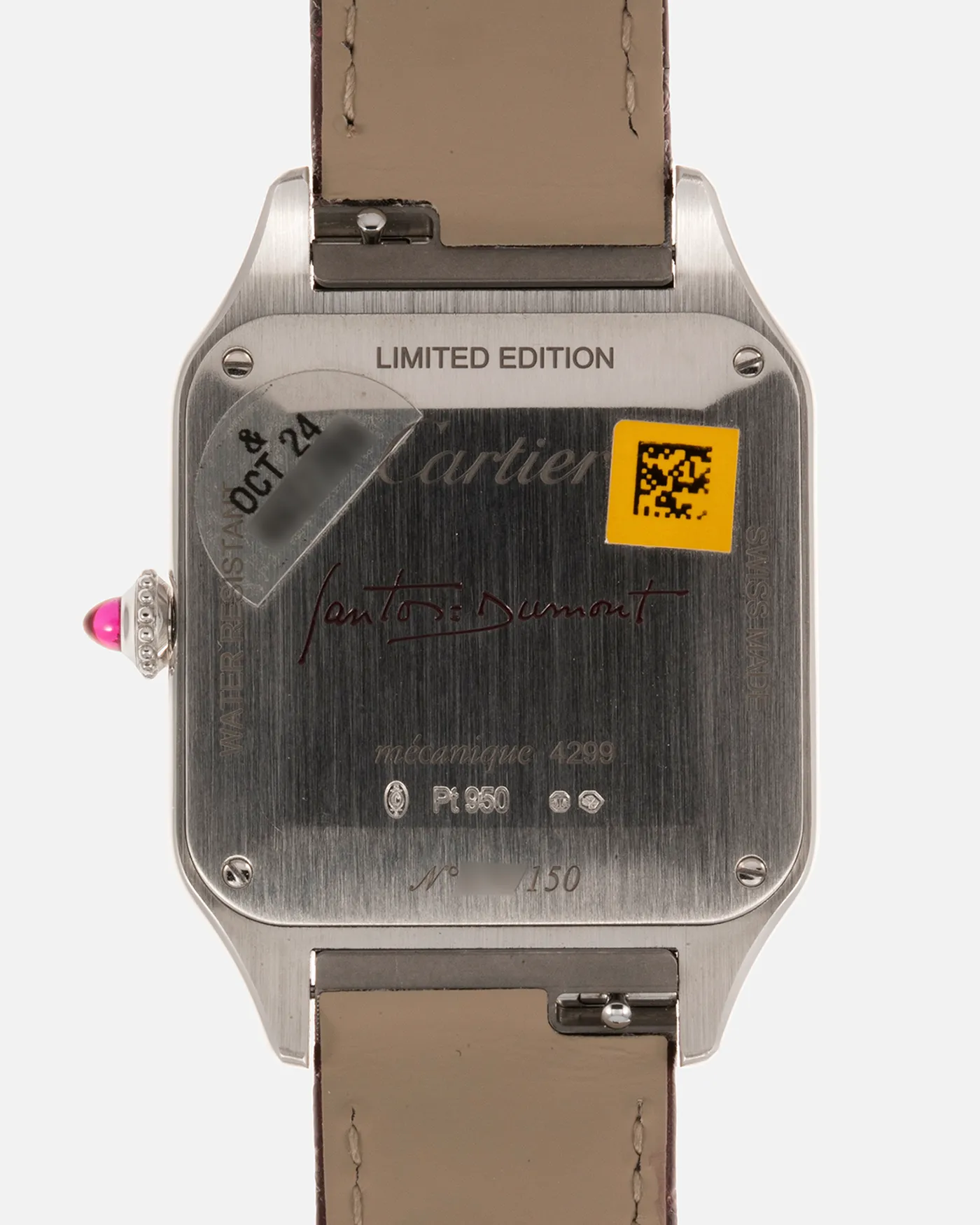 Cartier Santos Dumont Lacquered Platinum