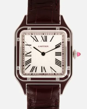 Cartier Santos Dumont Lacquered Platinum